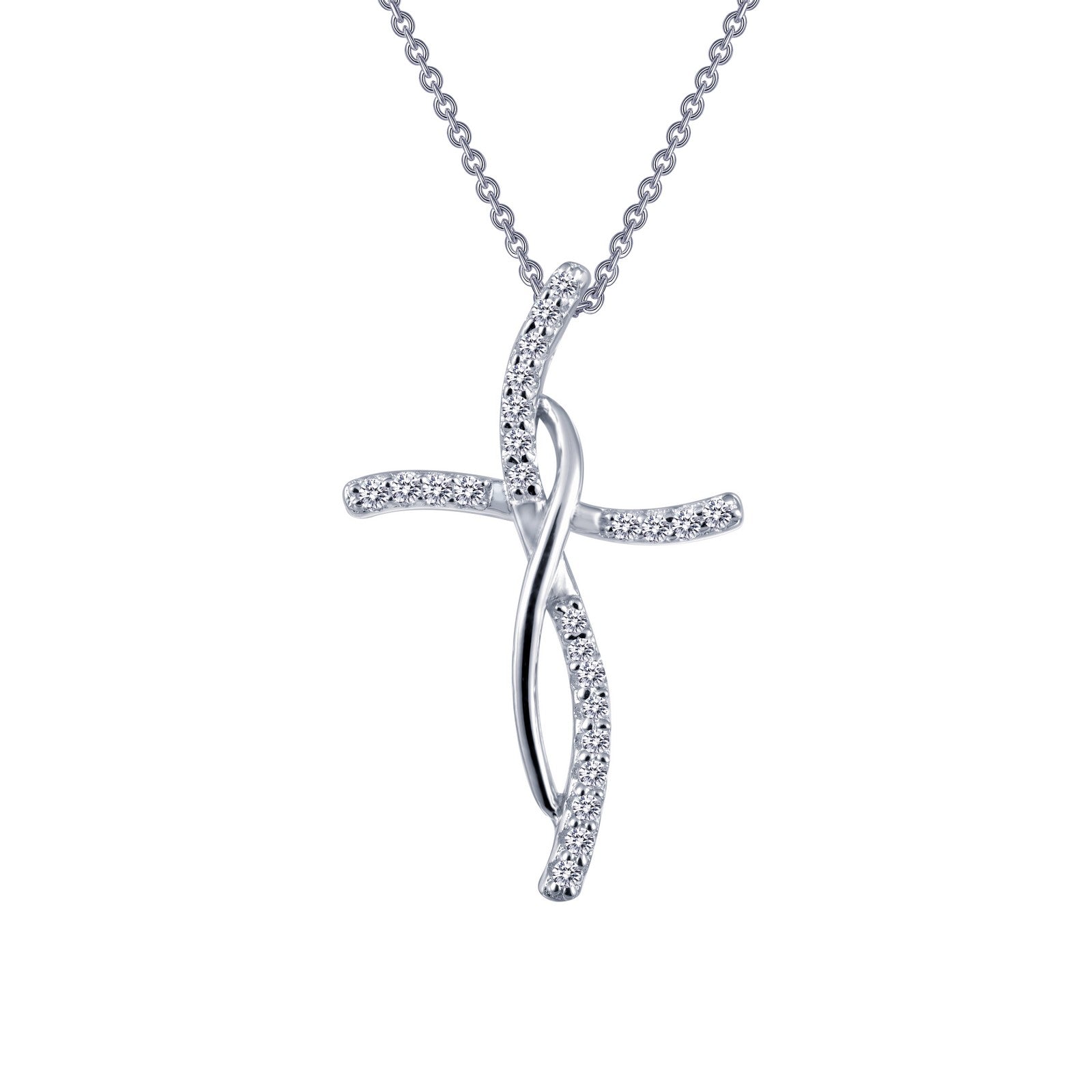 LAFONN 0.24 CTW Cross Pendant Necklace P0168CLP18
