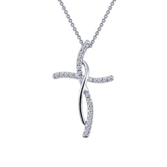 LAFONN 0.24 CTW Cross Pendant Necklace P0168CLP18