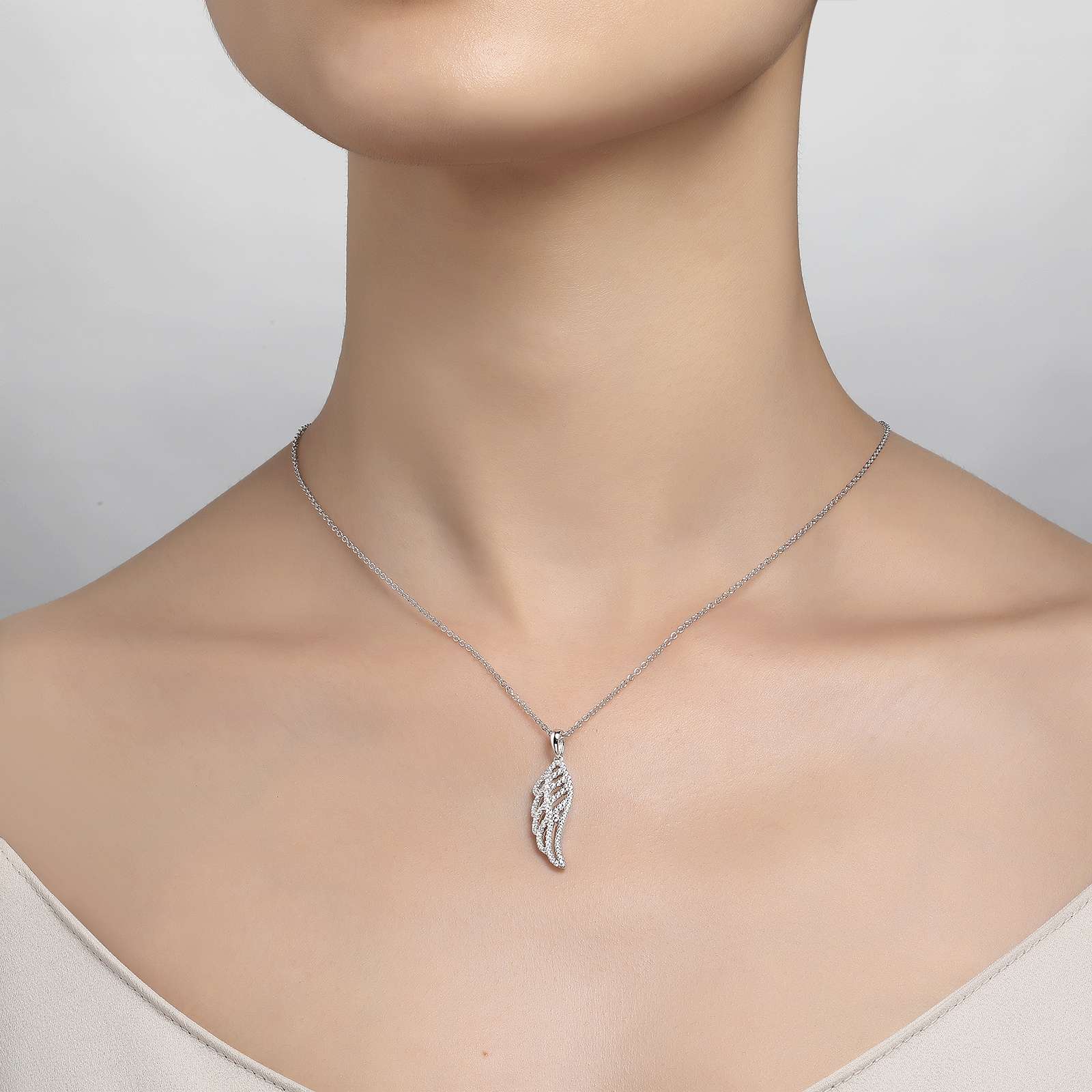 LAFONN Angel Wing Pendant Necklace P0173CLP18