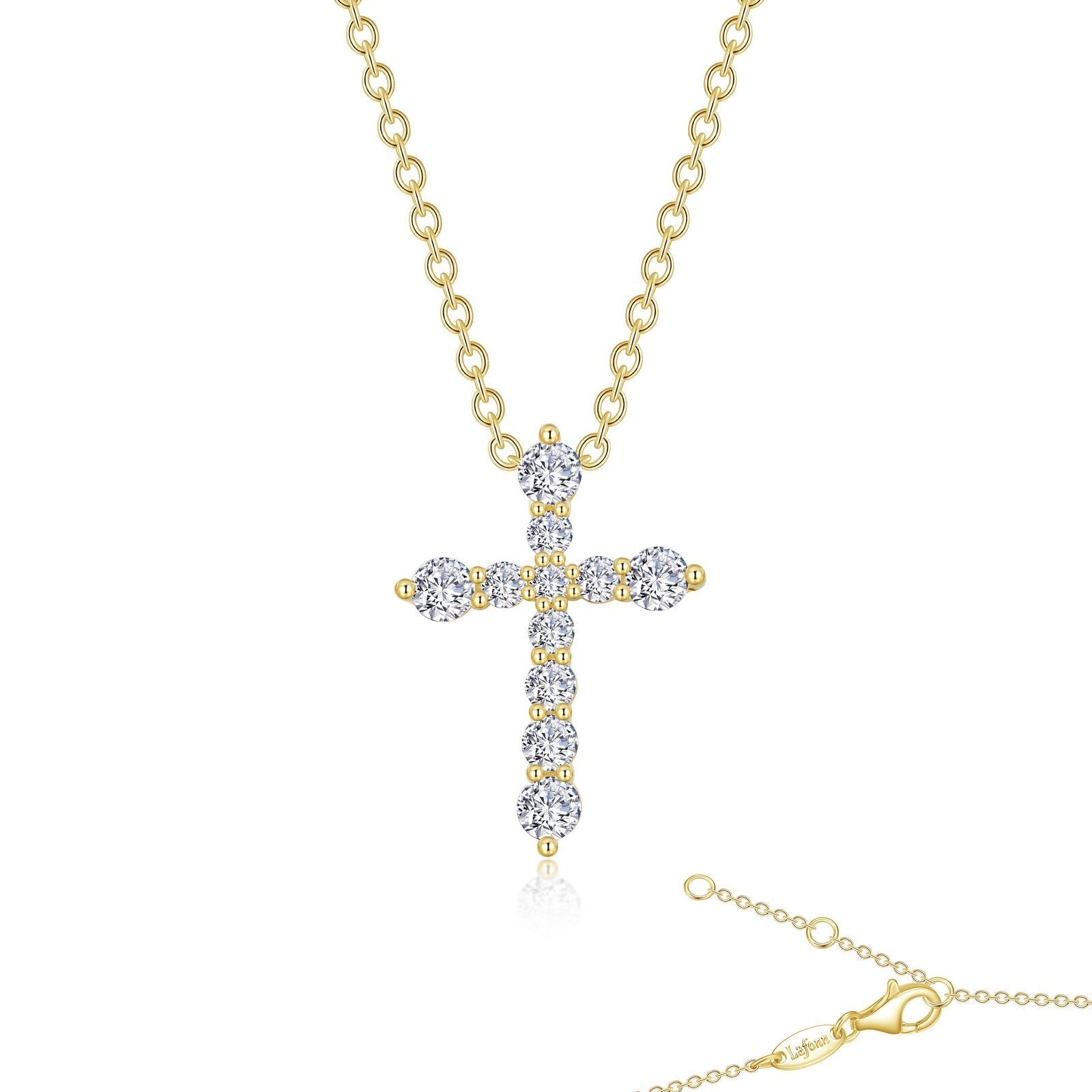 LAFONN 0.67 CTW Cross Pendant Necklace P0207CLP18