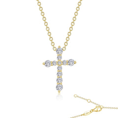 LAFONN 0.67 CTW Cross Pendant Necklace P0207CLG18