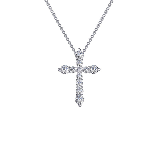 LAFONN 0.67 CTW Cross Pendant Necklace P0207CLP18