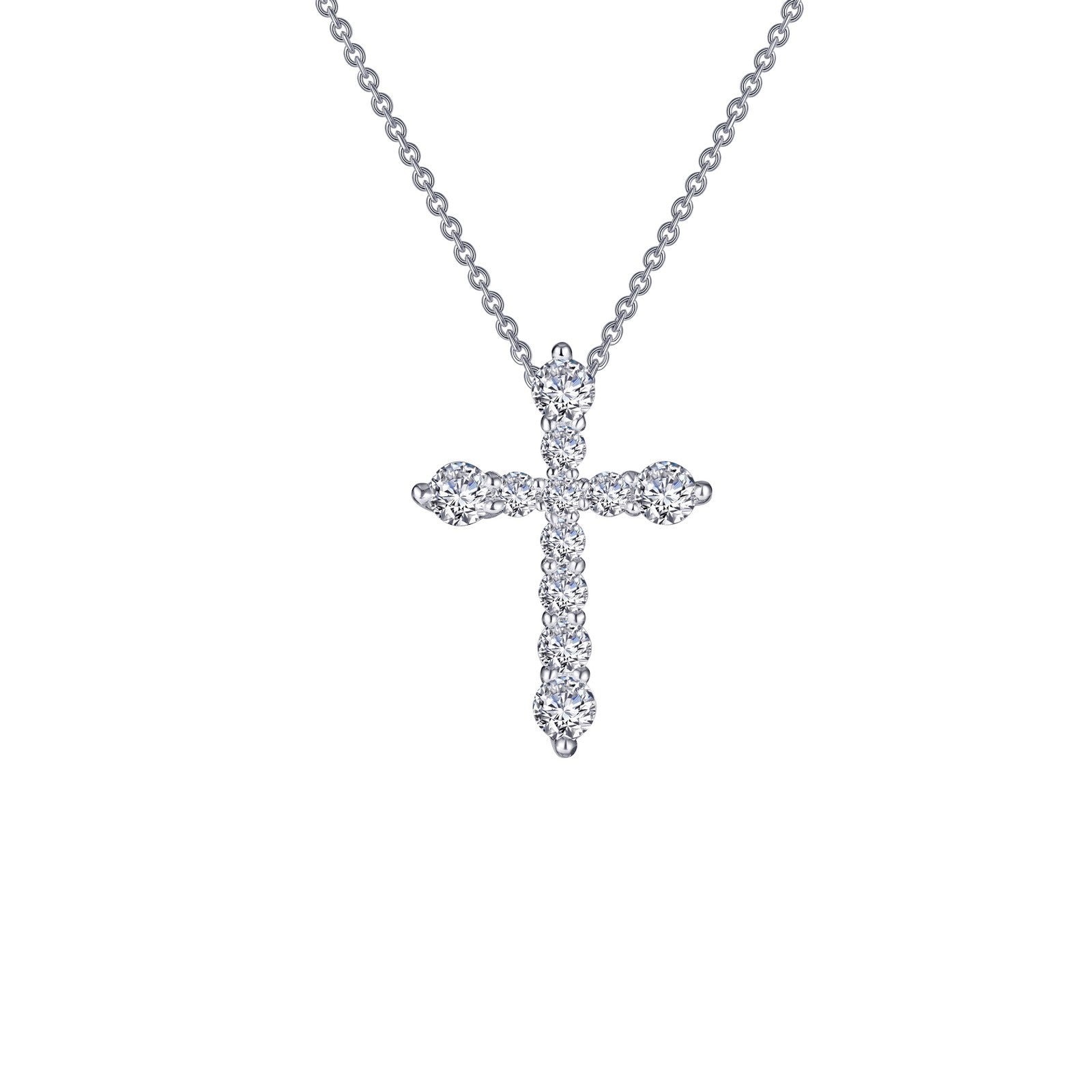 LAFONN 0.67 CTW Cross Pendant Necklace P0207CLG18