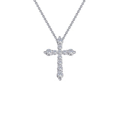 LAFONN 0.67 CTW Cross Pendant Necklace P0207CLP18