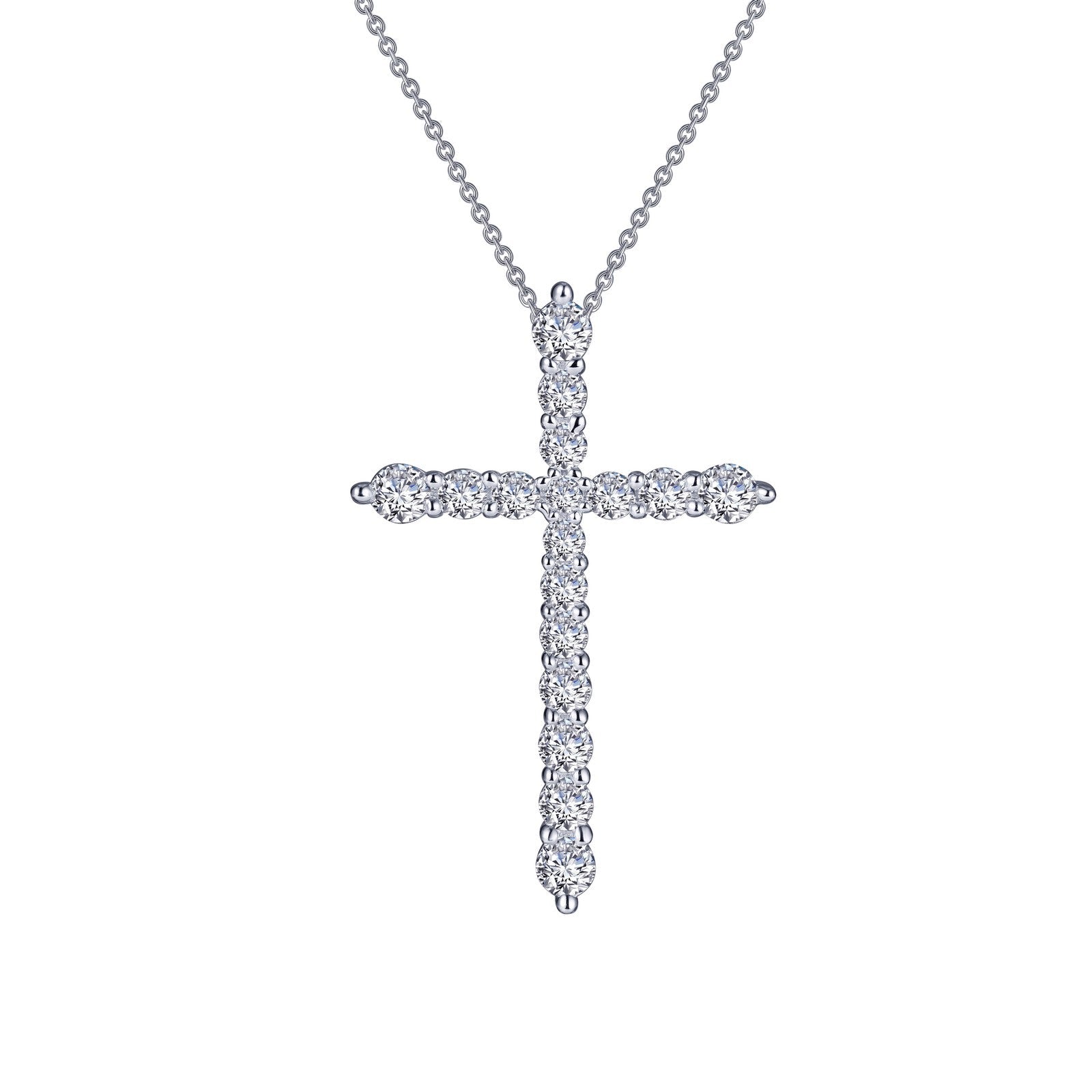 LAFONN 1.06 CTW Cross Pendant Necklace P0210CLP18