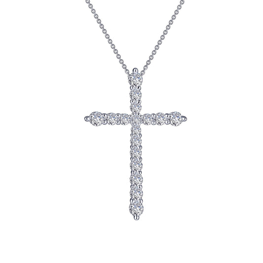 LAFONN 1.06 CTW Cross Pendant Necklace P0210CLP18