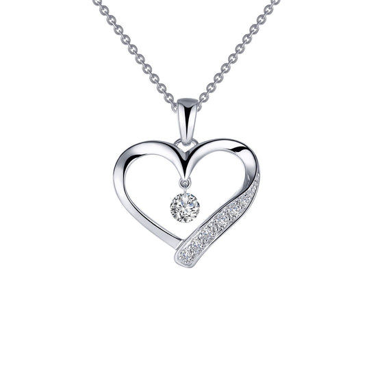 LAFONN Open Heart Pendant Necklace P0221CLP20