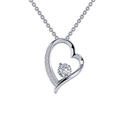 LAFONN Open Heart Pendant Necklace P0222CLP20