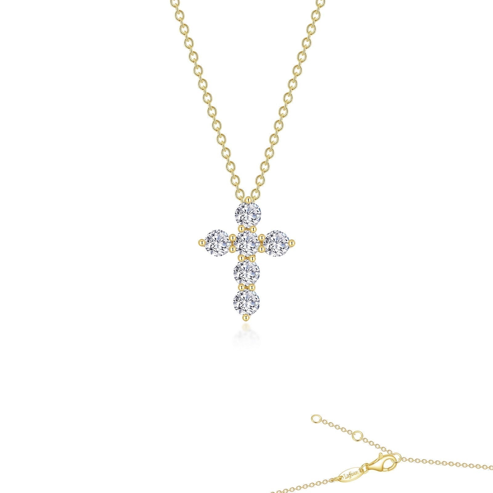 LAFONN 1.02 CTW Cross Pendant Necklace P0224CLG20