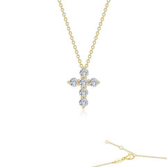 LAFONN 1.02 CTW Cross Pendant Necklace P0224CLG20