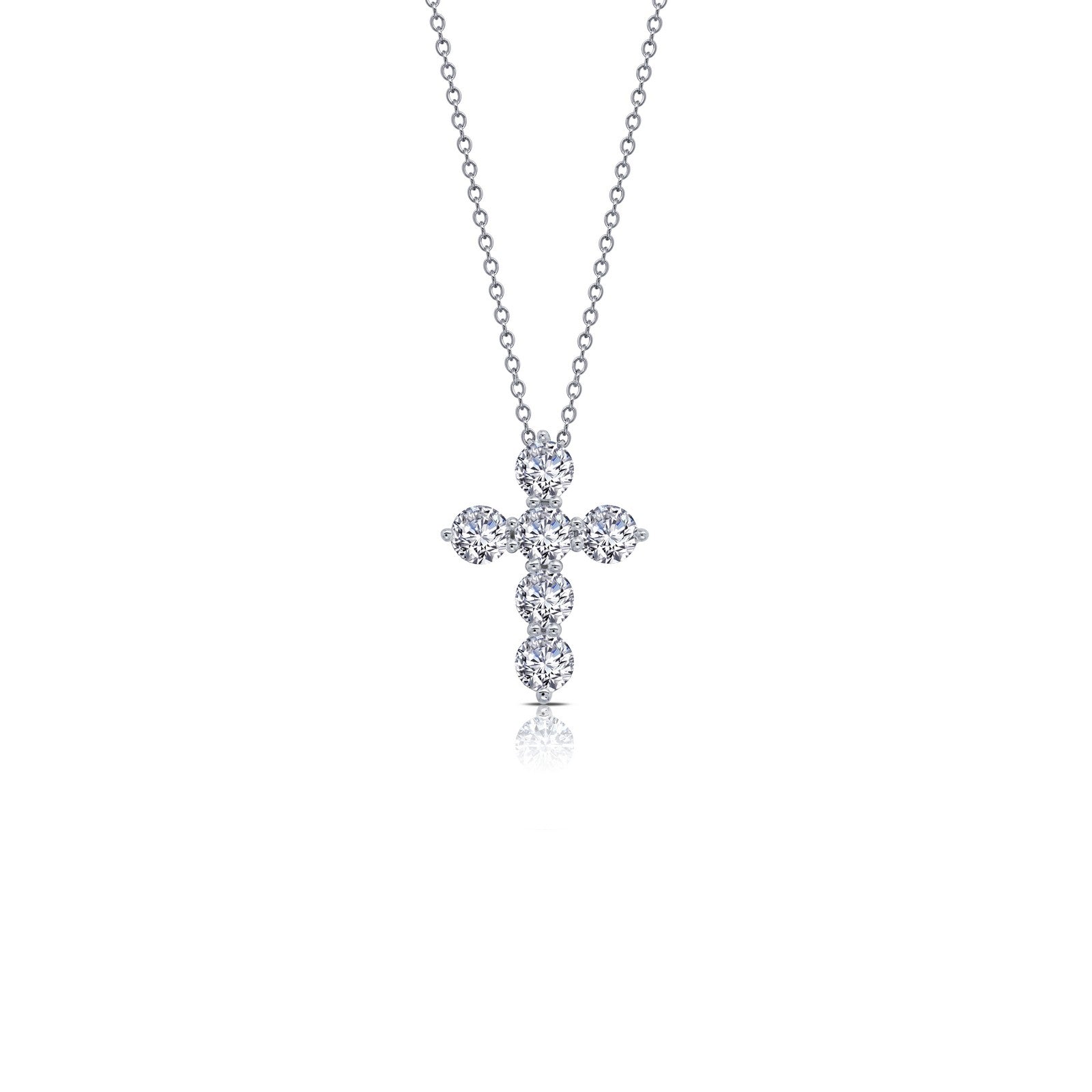 LAFONN 1.02 CTW Cross Pendant Necklace P0224CLG20