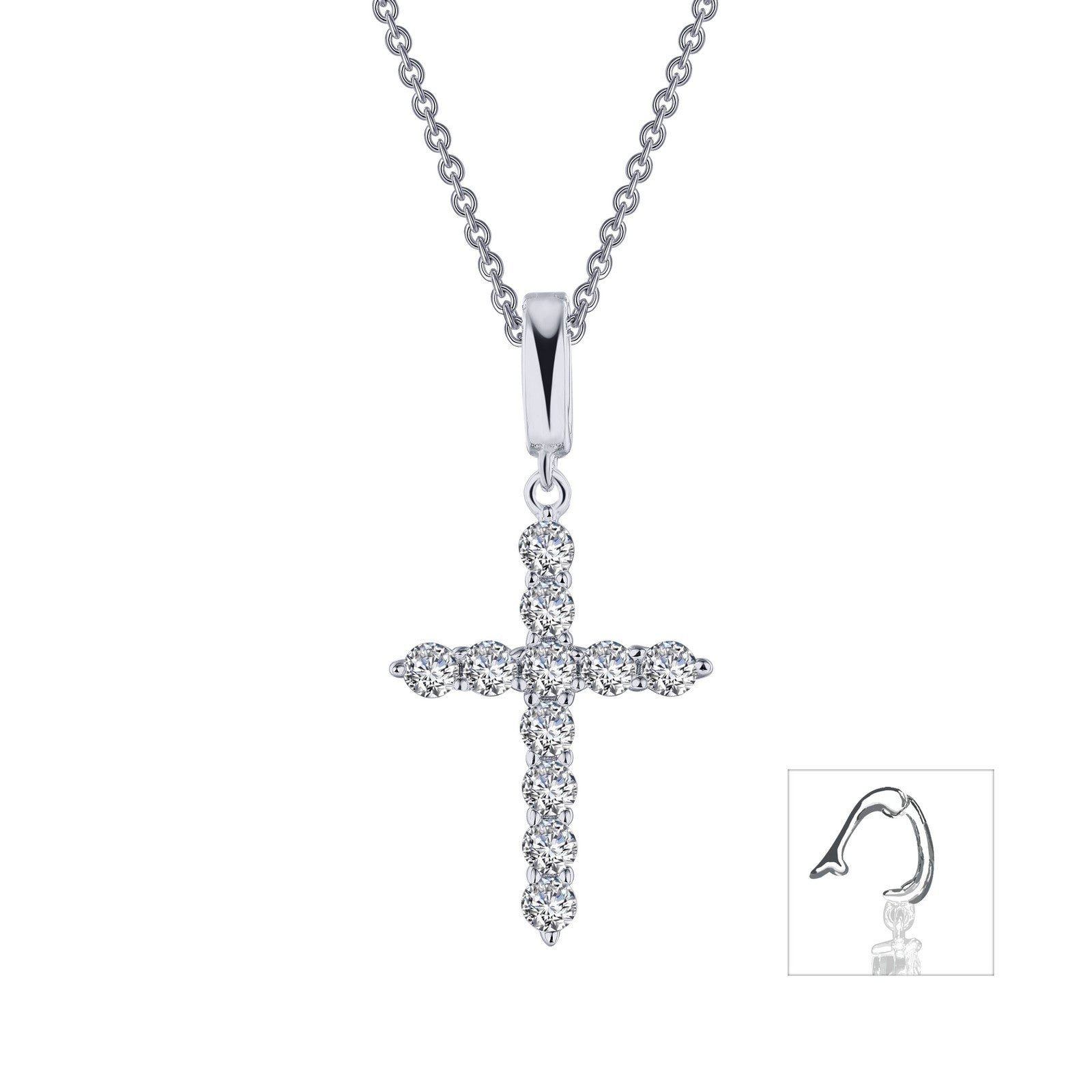 LAFONN 0.55 CTW Cross Pendant Necklace P0242CLP20
