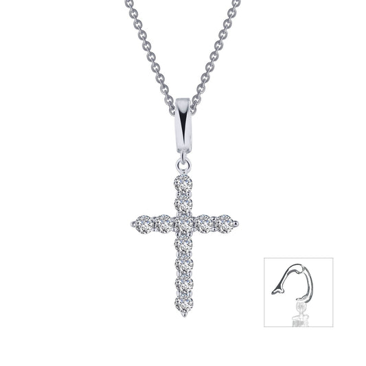 LAFONN 0.55 CTW Cross Pendant Necklace P0242CLP20