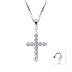 LAFONN 0.55 CTW Cross Pendant Necklace P0242CLP20