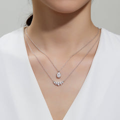 LAFONN Oval Solitaire Necklace P0272CLP20