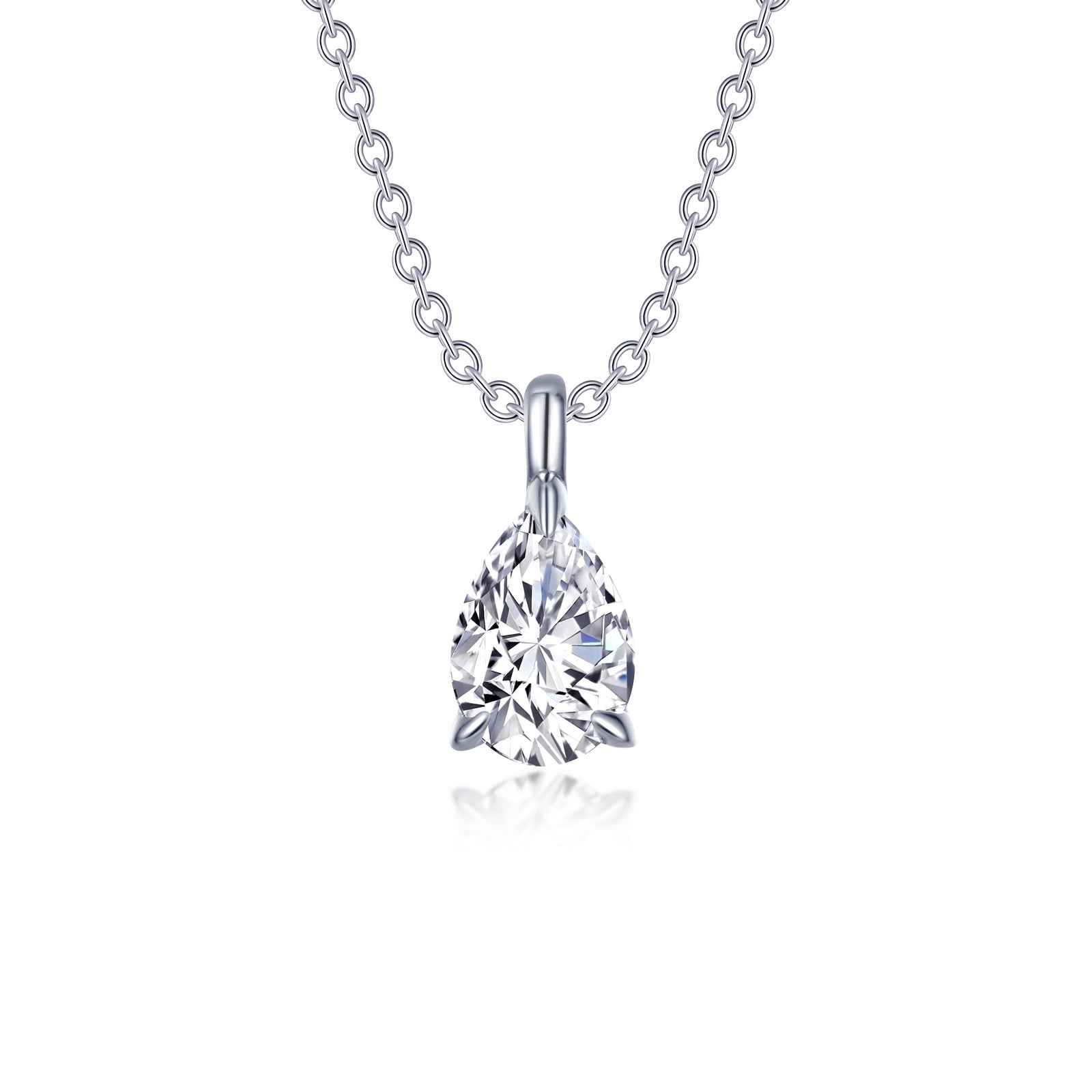LAFONN Pear-Shaped Solitaire Necklace P0273CLP20