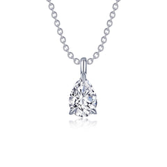 LAFONN Pear-Shaped Solitaire Necklace P0273CLP20