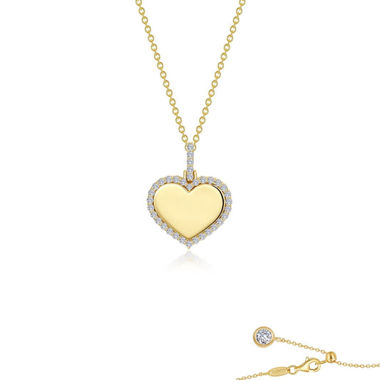 LAFONN Fancy Heart Pendant Necklace P0292CLG20
