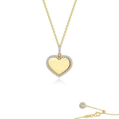LAFONN Fancy Heart Pendant Necklace P0292CLG20