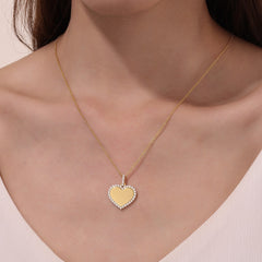 LAFONN Fancy Heart Pendant Necklace P0292CLG20