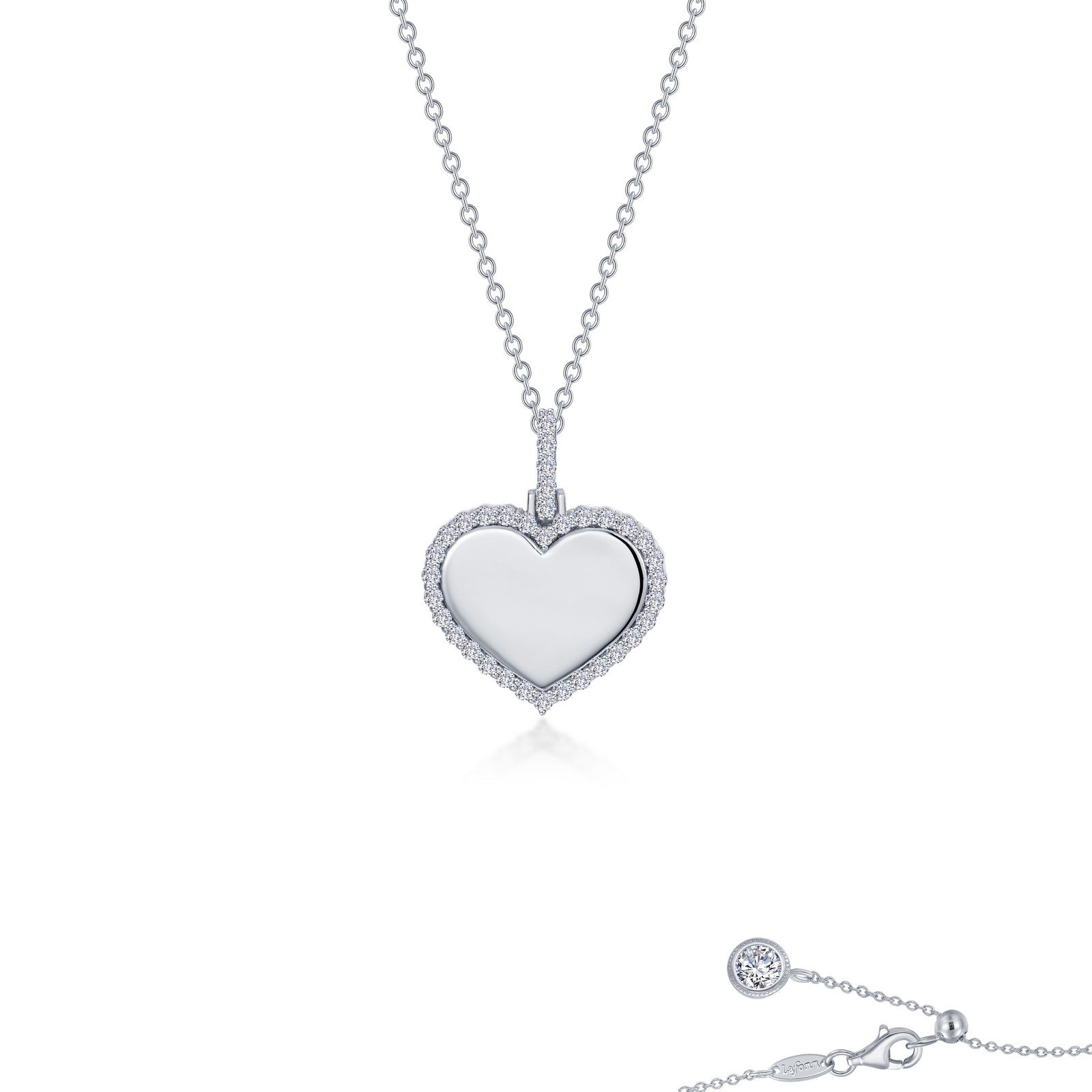 LAFONN Fancy Heart Pendant Necklace P0292CLG20