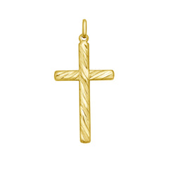 Yellow Gold Polished Love & Faith Charm