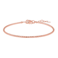 Rose Gold Diamond Cut/ Textured Bracelet