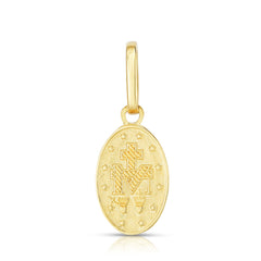 Yellow Gold Satin/ Matte Religious Charm