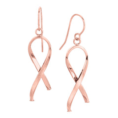Rose Gold Polished Freeform Earring