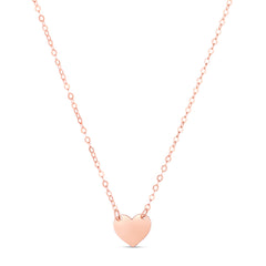 Rose Gold Polished Mini Pendants Necklace