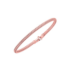Rose Gold Polished Fancy Bangles Bracelet