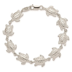 Sterling Silver Sea Turtles Bracelet QA40-7