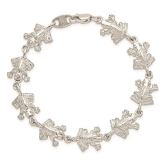 Sterling Silver Frogs Bracelet QA54-7
