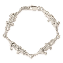 Sterling Silver Alligator Bracelet QA9-7