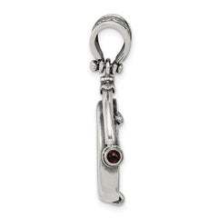 Ancient Coins Sterling Silver and Bronze Antiqued Widow's Mite Coin Reversible Pendant with a Certificate of Authenticity QAC100