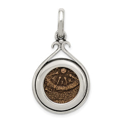 Ancient Coins Sterling Silver and Bronze Antiqued Widow's Mite Coin Pendant with a Certificate of Authenticity QAC101