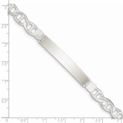 Sterling Silver Anchor ID Bracelet QAD180-7