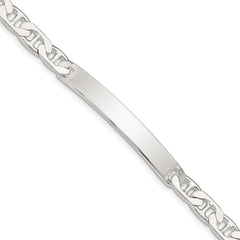 Sterling Silver Anchor ID Bracelet QAD180-7