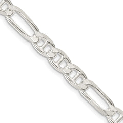 Sterling Silver 6.5mm Figaro Anchor ChainQAF180