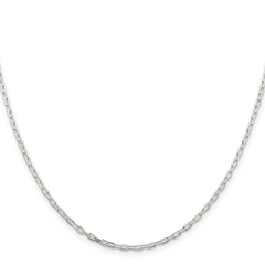 Sterling Silver 2.2mm Diamond-cut Long Link Cable ChainQAR060