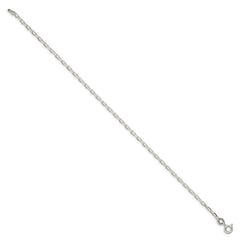 Sterling Silver 2.2mm Diamond-cut Long Link Cable Chain QAR060-8