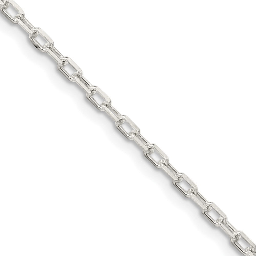 Sterling Silver 2.2mm Diamond-cut Long Link Cable ChainQAR060