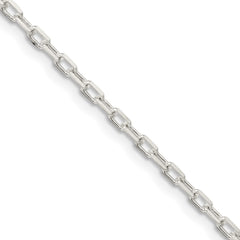Sterling Silver 2.2mm Diamond-cut Long Link Cable ChainQAR060