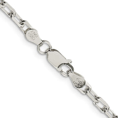 Sterling Silver 3.75mm Diamond-cut Long Link Cable ChainQAR100