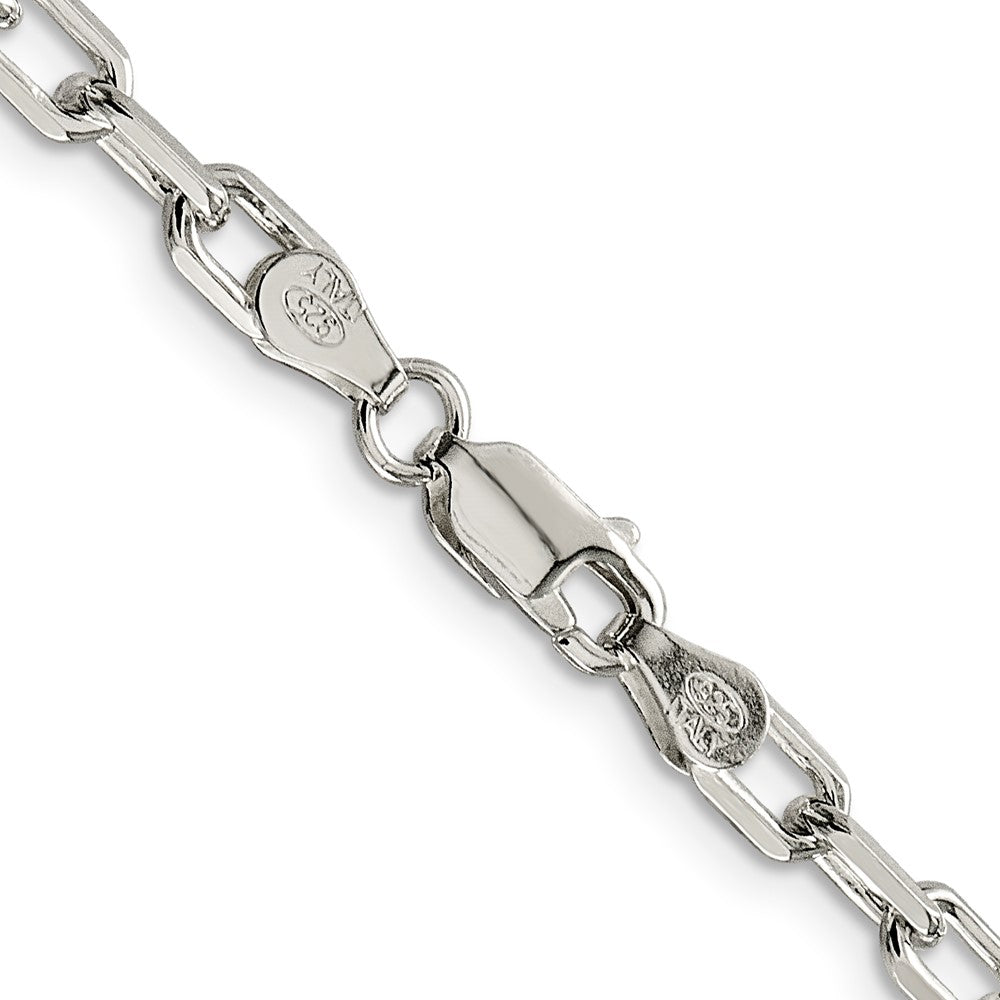 Sterling Silver 4.5mm Diamond-cut Long Link Cable ChainQAR120