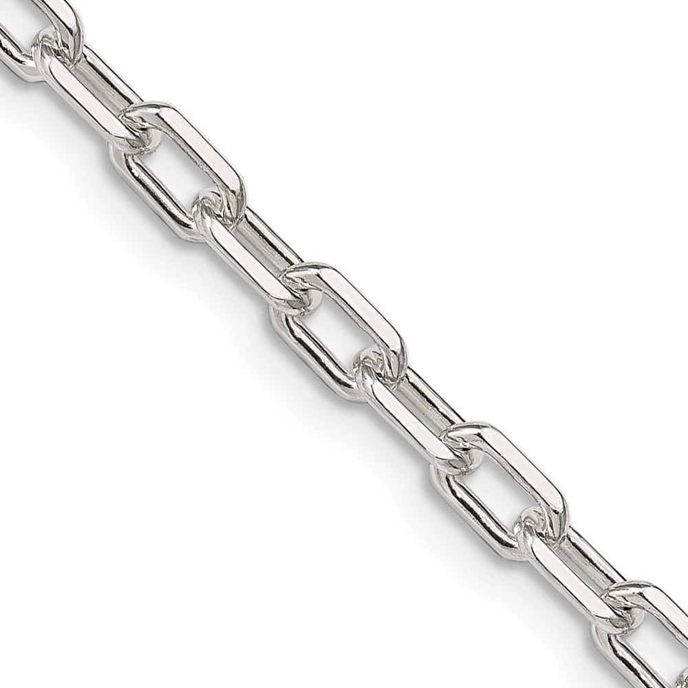 Sterling Silver 4.5mm Diamond-cut Long Link Cable ChainQAR120