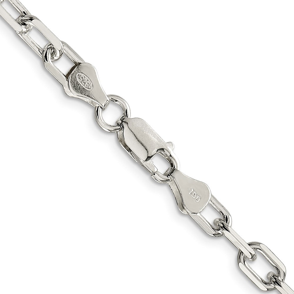 Sterling Silver 5.75mm Diamond-cut Long Link Cable ChainQAR150
