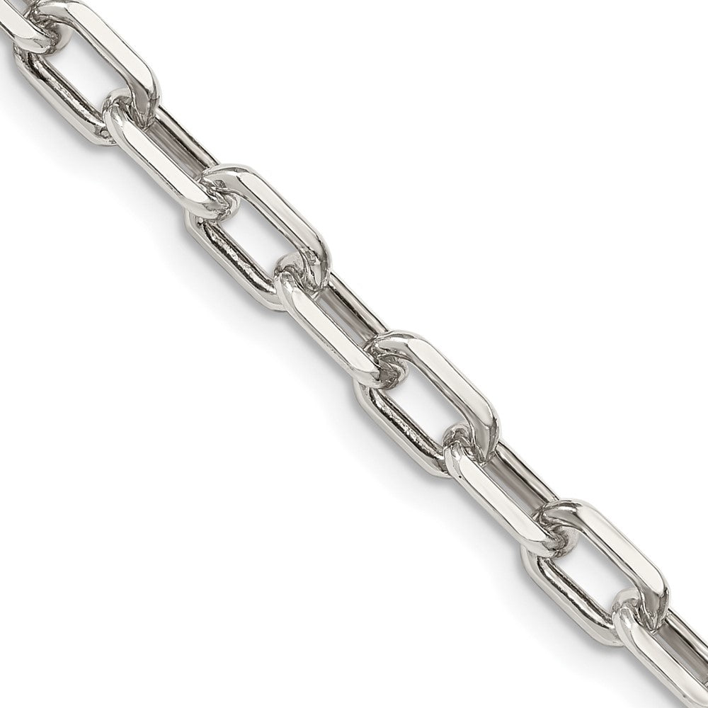 Sterling Silver 5.75mm Diamond-cut Long Link Cable ChainQAR150