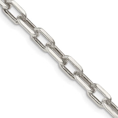 Sterling Silver 5.75mm Diamond-cut Long Link Cable ChainQAR150