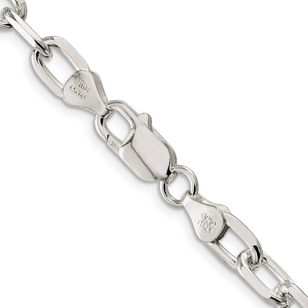 Sterling Silver 6.65mm Diamond-cut Long Link Cable ChainQAR180